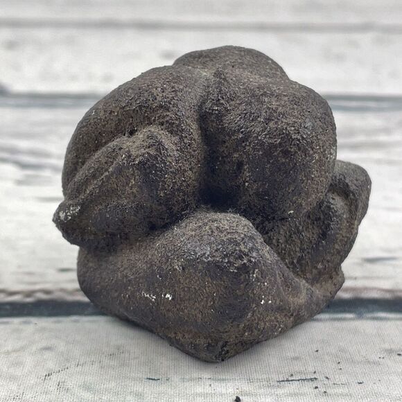 Sitting Man With Head Down In His Hands Stone Fossil...